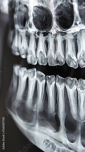 Close Up Dental XRay Image