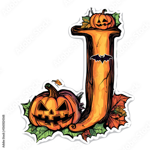 Halloween Letter J