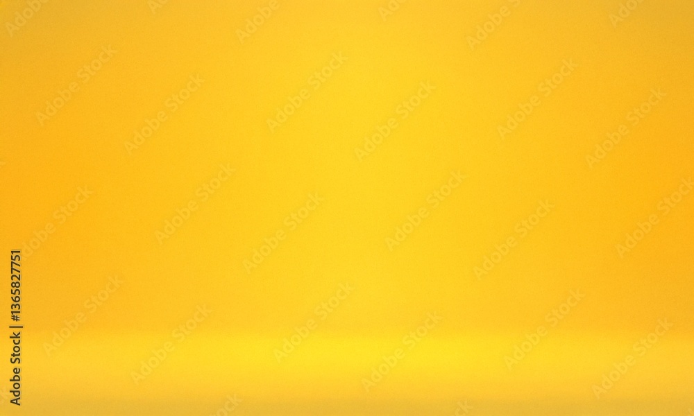 Obraz premium 3D illustration of a yellow seamless studio gradient background, perfect for social media banners, product displays, and portrait backdrops. Smooth and professional design for versatile use.