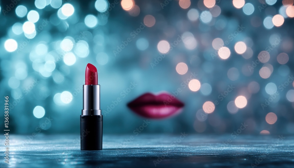 Red lipstick beauty glamour bokeh Red lipstick beauty glamour bokeh