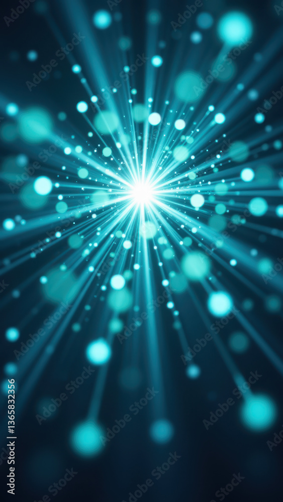 Fototapeta premium Magnesium Glycinate Bokeh Background with Highlighted Center, Perfect for Advertising or Design Elements