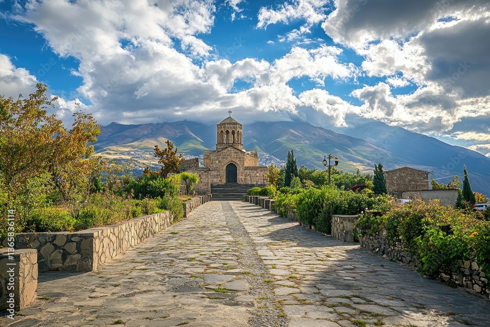 Obraz premium Stepanakert: Exploring the Historic City in the Caucasus Mountains