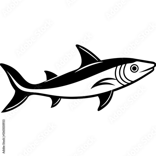 Remora Fish Vector | High-Quality Digital Illustration for Creative Projects