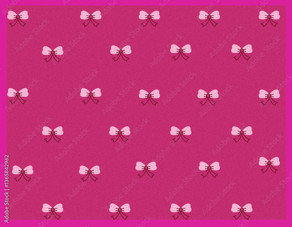 Seamless pattern with pink ribbon. Seamless pattern with pink ribbon.
