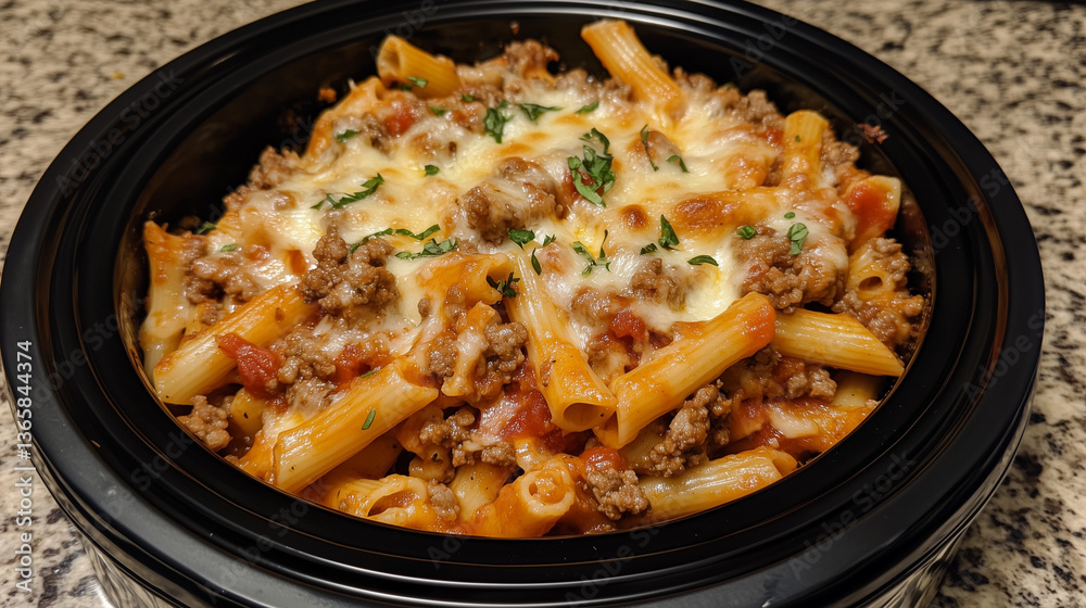 Crockpot Baked Ziti – Slow-Cooked Pasta Dish Crockpot Baked Ziti – Slow-Cooked Pasta Dish