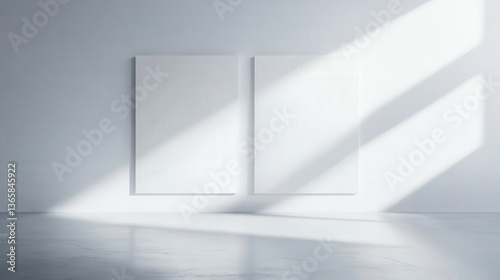 Wallpaper Mural Blank Canvas Display in Modern Interior Torontodigital.ca