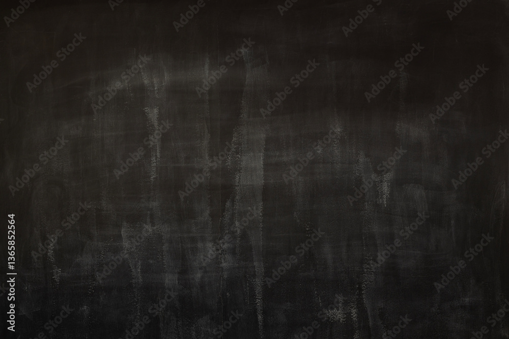 Naklejka premium Black chalkboard with chalk residue as a graphic background