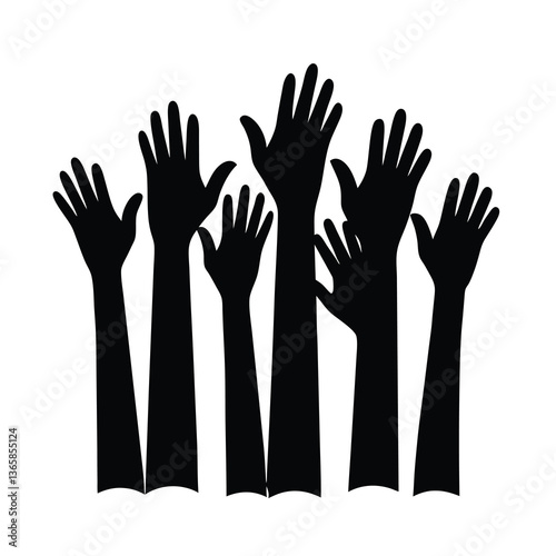 hands reaching out