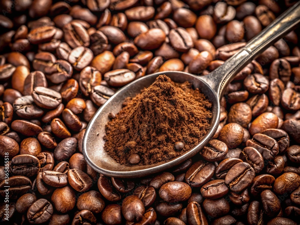 Fototapeta premium Ingredients for making coffee generative ai