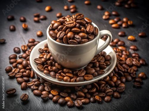 Ingredients for making coffee  generative ai