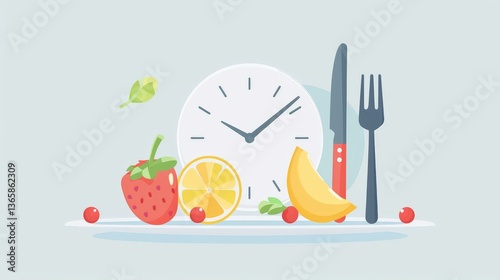 Infographic of fasting diet benefits photo