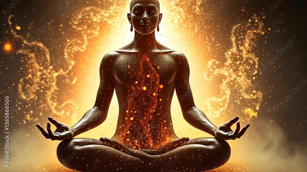 Guided meditation for mindfulness and self-awareness exploring inner peace and spiritual connection journey