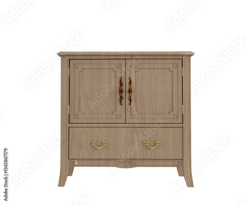 old wooden cabinet