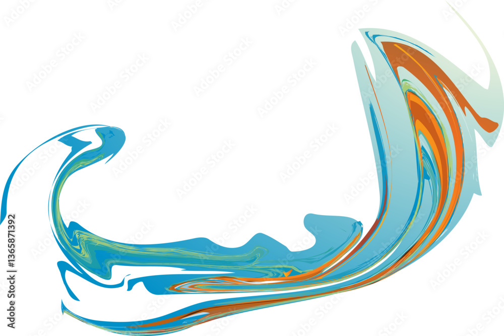Obraz premium Abstract Flowing Colors (2)