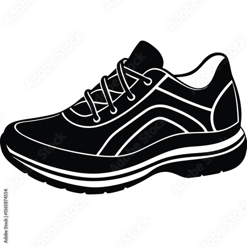 Sport shoes vector illustration isolated on white background