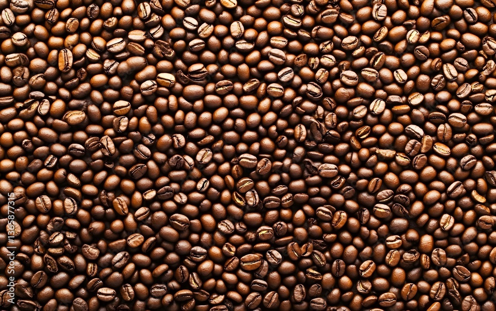 Roasted Coffee Beans Background Texture Image Roasted Coffee Beans Background Texture Image