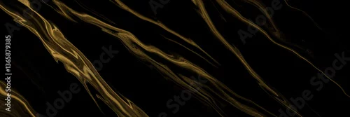 Panel kuchenny z motywem Marble texture wall surface black gold ink pattern graphic  background granite abstract light elegant grey for do floor plan ceramic counter texture tile black yellow background natural for paper.