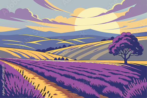 58 Idyllic countryside landscape, rolling green hills, golden wheat fields, quaint farmhouses, wooden fences, fluffy white clouds, blue sky, pastoral scenery, lush meadows, distant mountains, tranquil