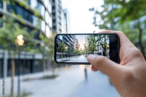 Smartphone photography in urban scene