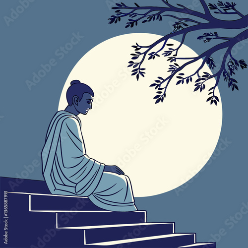 woman sitting on the roof