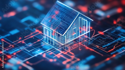 AI-driven mortgage approval system analyzing financial statements.