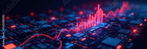 Modern tech integrating with classic business model depicted,  market,  upgrade,  technology