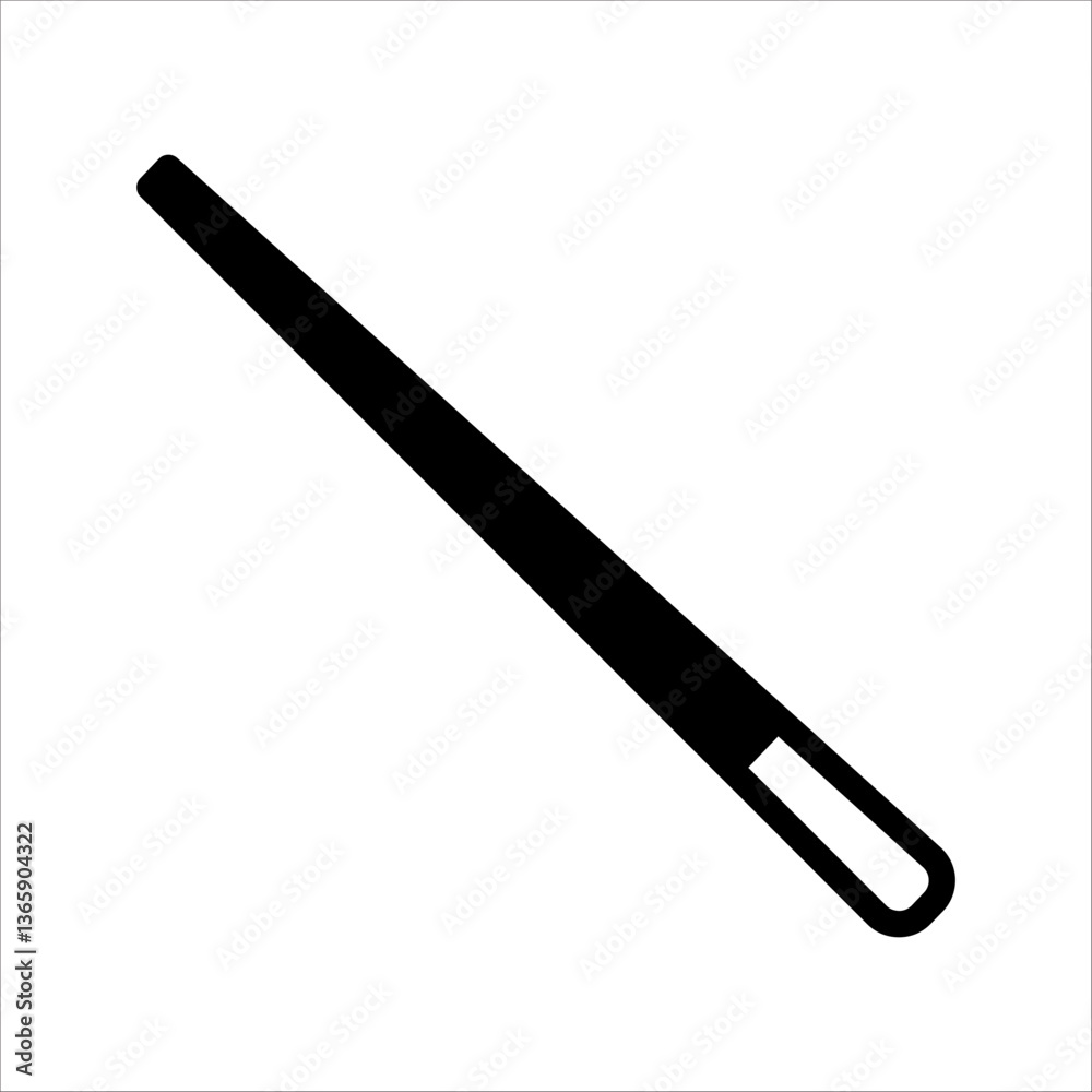Filled outline Crossed billiard cues icon isolated on white background. Vector Filled outline Crossed billiard cues icon isolated on white background. Vector