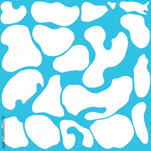 abstraction light blue background with white spots