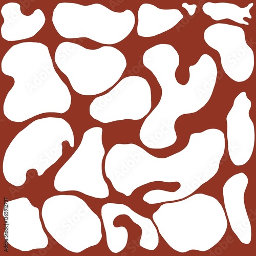 abstraction red background with white spots