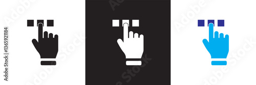 Choice icon set collection. Vector illustration. isolated on white and black background. EPS 10