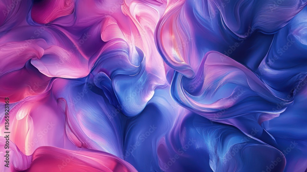 Obraz premium Abstract Fluid Paint Splashes. Colorful Flowing Liquid. Background Dynamic Colors. Possible Use Desktop Wallpaper