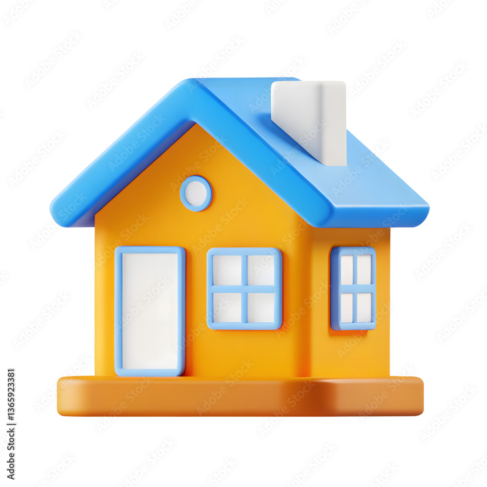 Fototapeta premium Home Icon – Real Estate, Housing, and Property Representation.