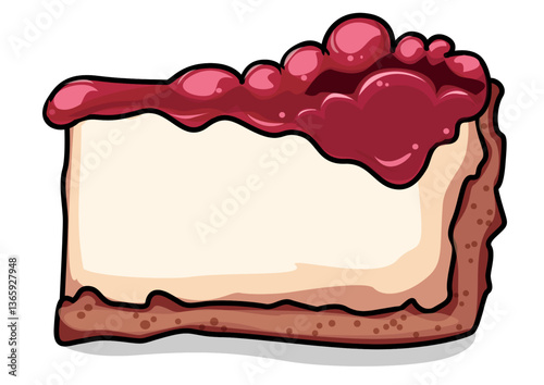 This is an illustration of a cheese cake
