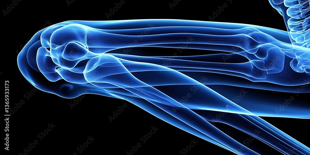 Naklejka premium Anatomy Knee Joint X-ray