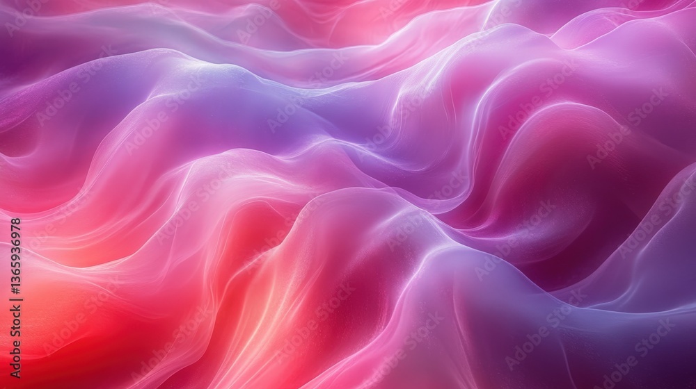 Obraz premium Colorful Abstract Waves with Smooth Flowing Textures and Gradient