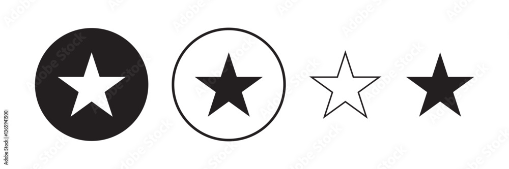 Star Icon set. rating icon vector. favourite star icon set Star Icon set. rating icon vector. favourite star icon set