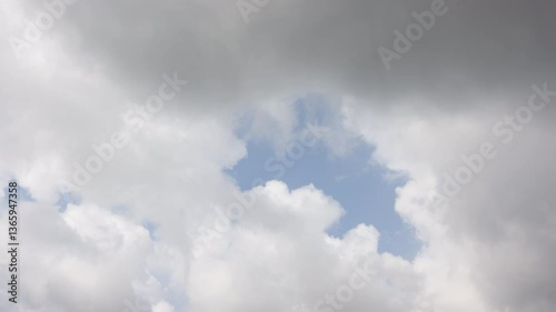 blue sky and clouds time lapse