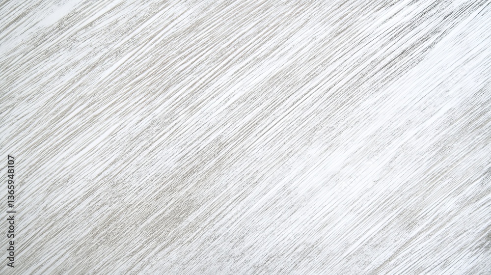 Obraz premium A close-up view of a textured white wooden surface displaying subtle grain patterns, creating a soft and calming aesthetic background.