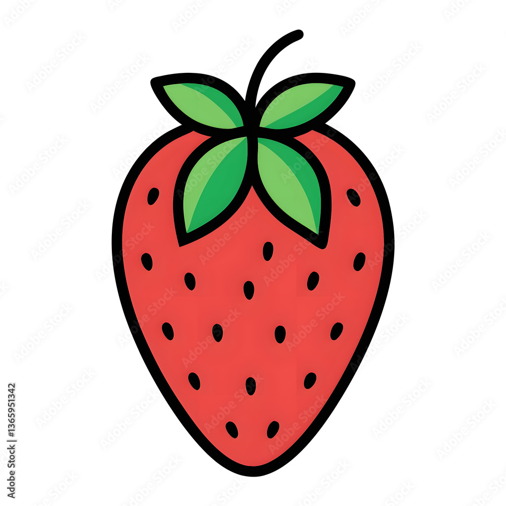 Fototapeta premium strawberry vector illustration