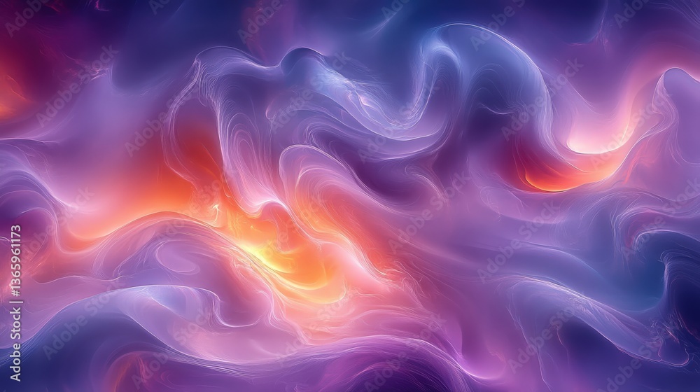 Abstract Colorful Swirls in Ethereal Dreamlike Background Design Abstract Colorful Swirls in Ethereal Dreamlike Background Design