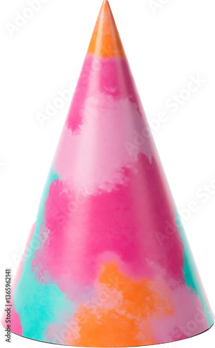 Colorful party hat with split design  