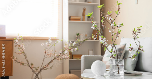 Beautiful living room with ...