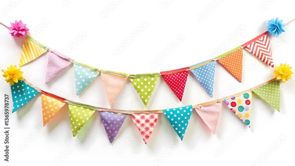 Obraz premium Colorful Bunting Banner Decoration