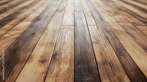 old wooden floor planks with natural grain  texture  and wear  symbolizing history  durability  and timelessness in a modern setting