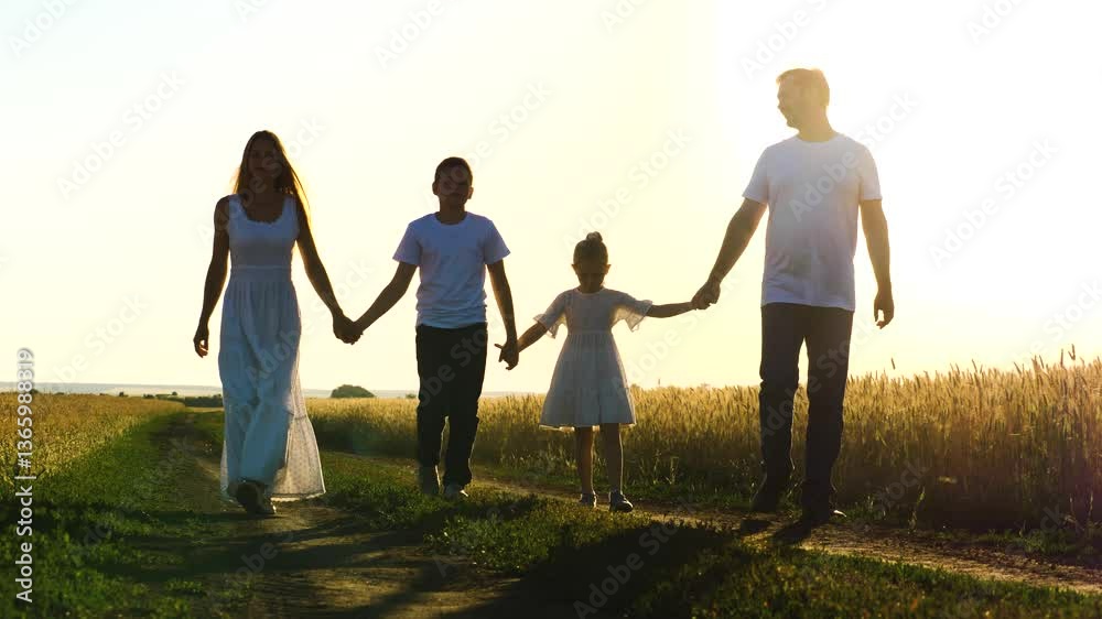 mother father child daughter son walk sunset, holding hands parents girl boy, happy family, wheat field, childhood dream, winner, carefree childhood, family running together park, happy family concept mother father child daughter son walk sunset, holding hands parents girl boy, happy family, wheat field, childhood dream, winner, carefree childhood, family running together park, happy family concept