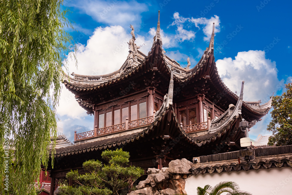 Traditional chinese architecture in Shanghai, China Traditional chinese architecture in Shanghai, China
