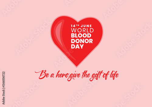 Give blood be a hero vector illustration
