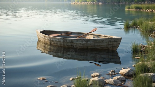 boat on the lake