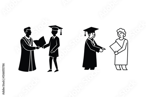 Graduation Ceremony Diploma, Graduates, Faculty, Celebration, Achievement, Success, Education, Ceram