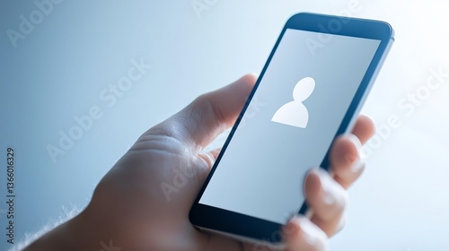 Wallpaper Mural Mobile phone displaying logo, connecting to social media on a smartphone Torontodigital.ca